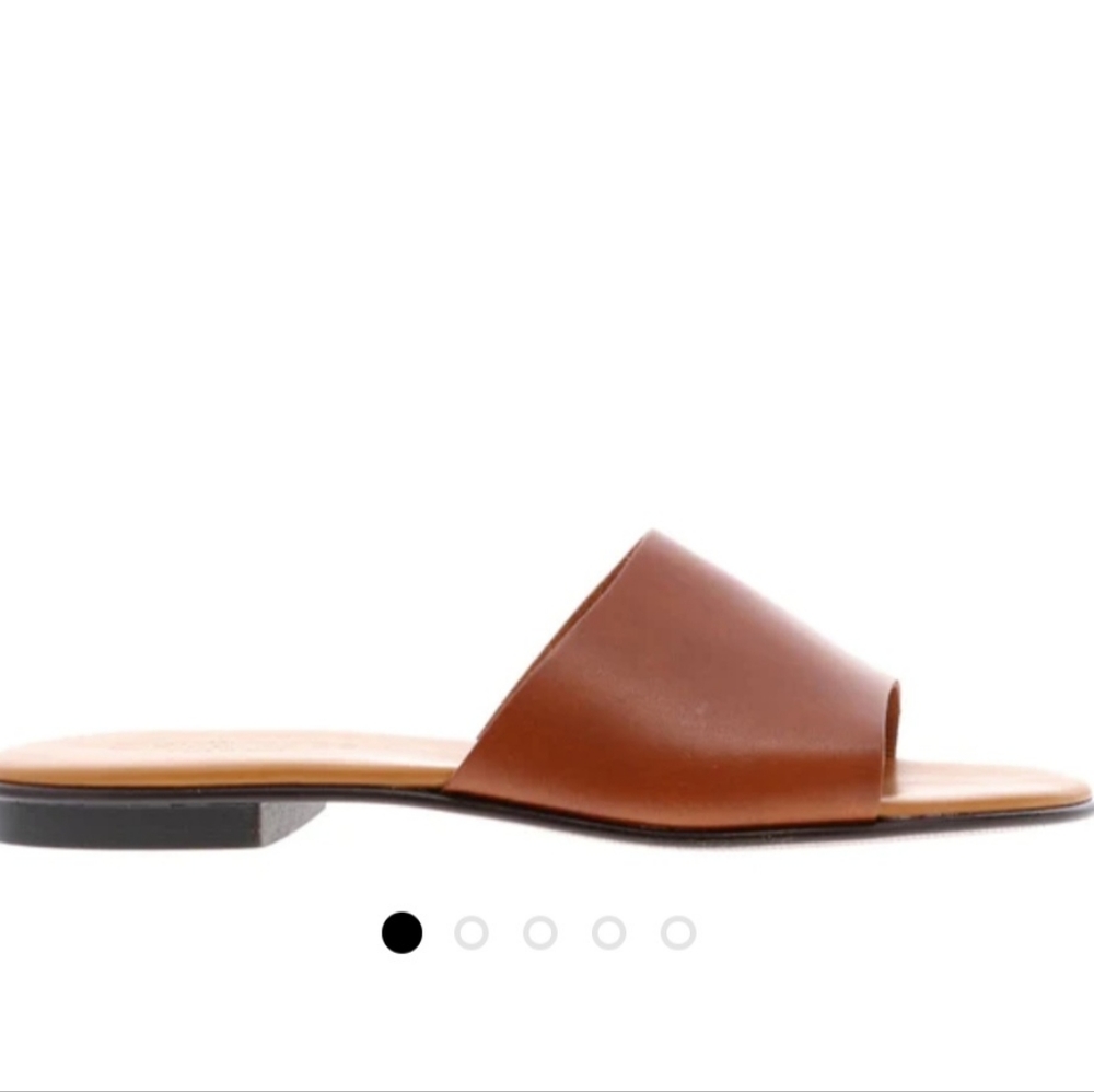 Gravity Pope leather slide sandals
